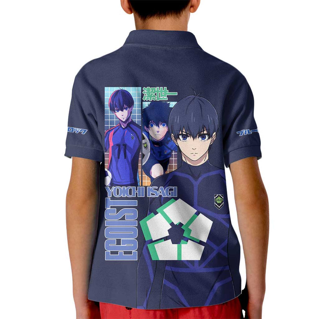 Isagi Yoichi Blue Lock Kid Polo Shirt Japan Anime Style