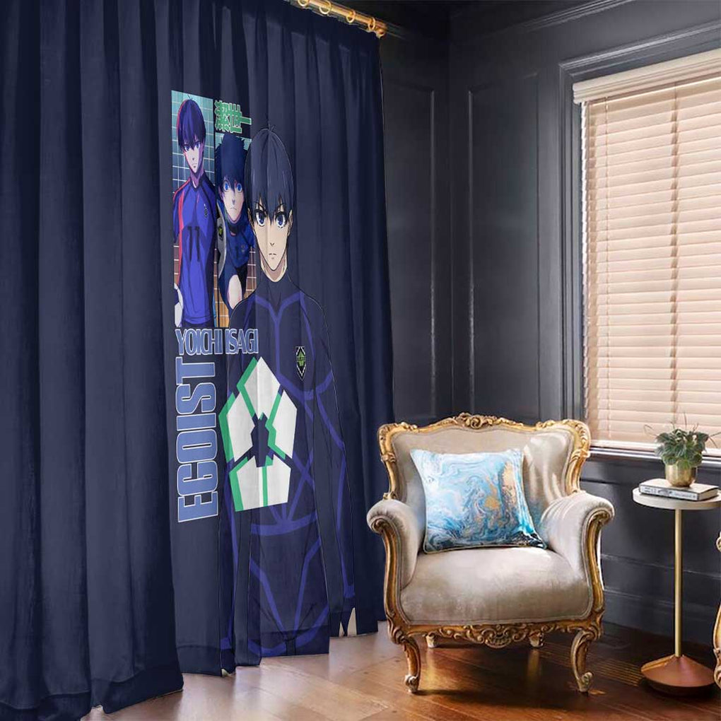 Isagi Yoichi Blue Lock Window Curtain Japan Anime Style