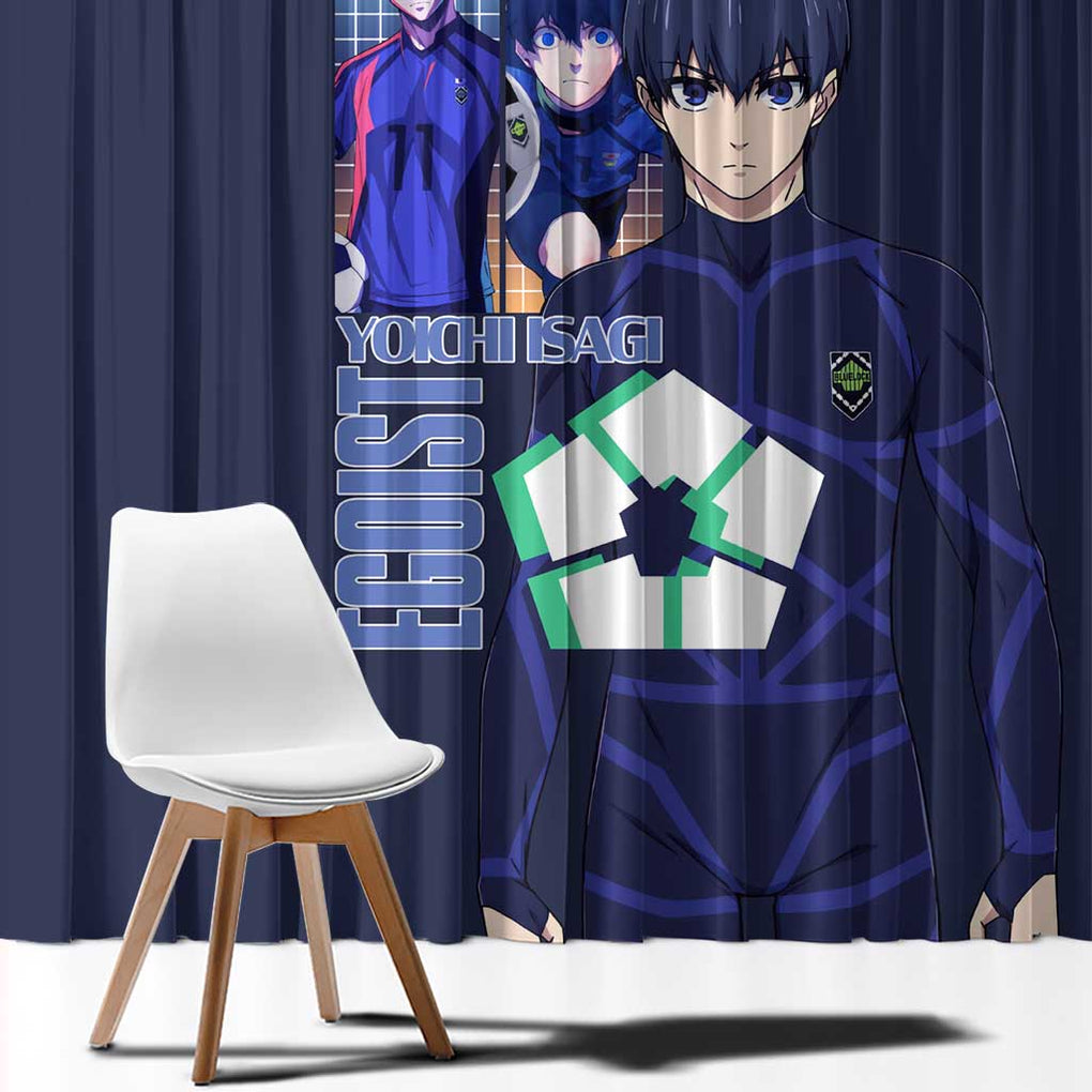 Isagi Yoichi Blue Lock Window Curtain Japan Anime Style