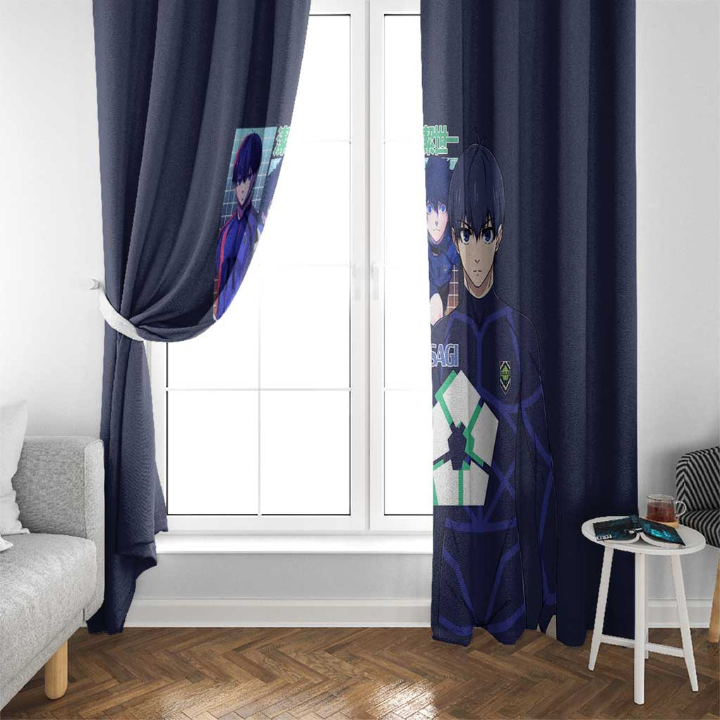 Isagi Yoichi Blue Lock Window Curtain Japan Anime Style