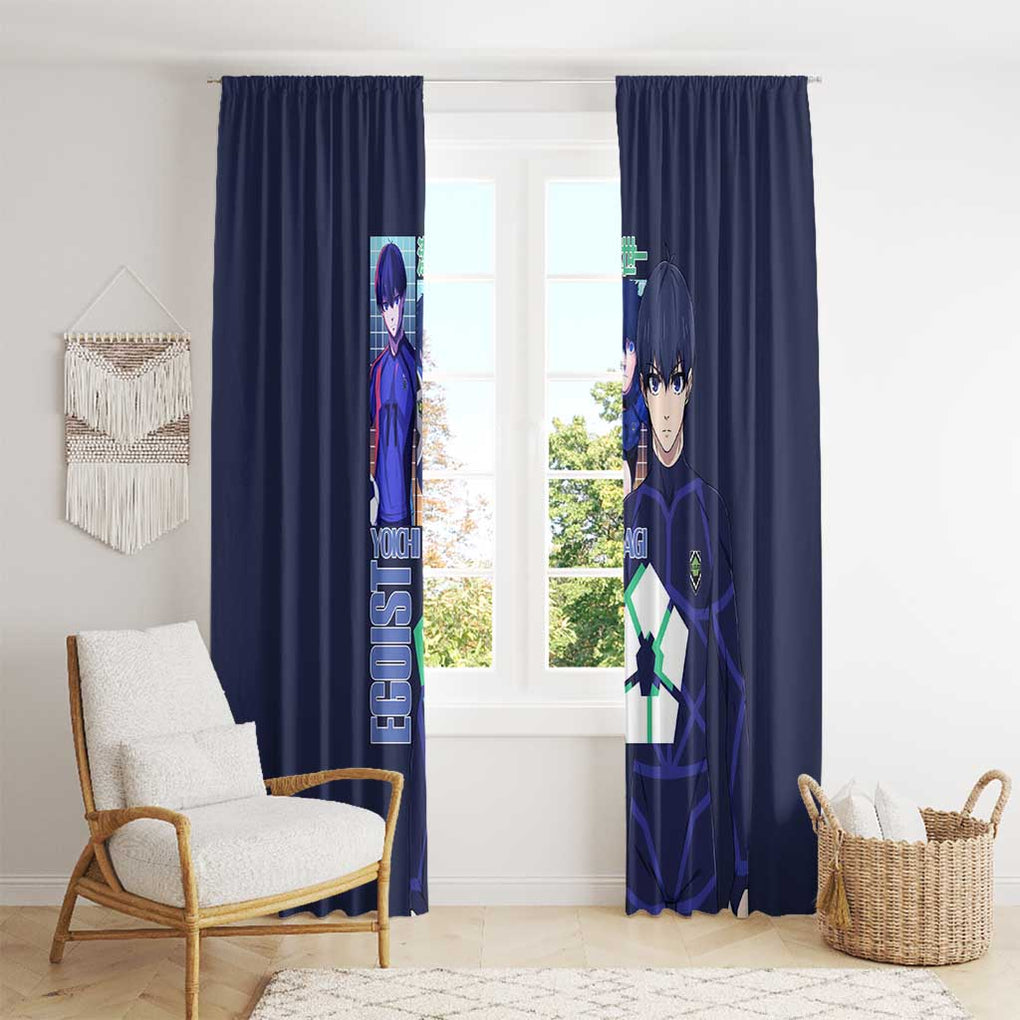 Isagi Yoichi Blue Lock Window Curtain Japan Anime Style