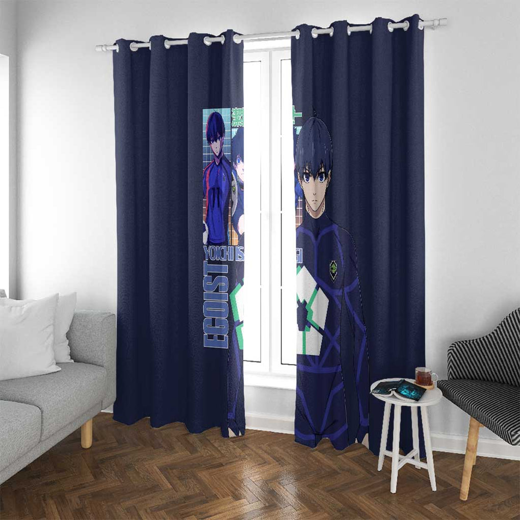 Isagi Yoichi Blue Lock Window Curtain Japan Anime Style