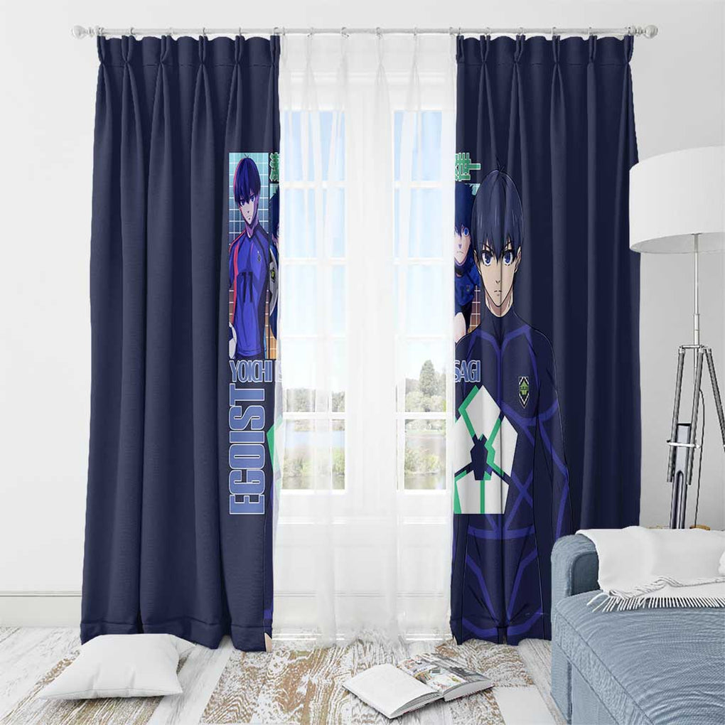 Isagi Yoichi Blue Lock Window Curtain Japan Anime Style