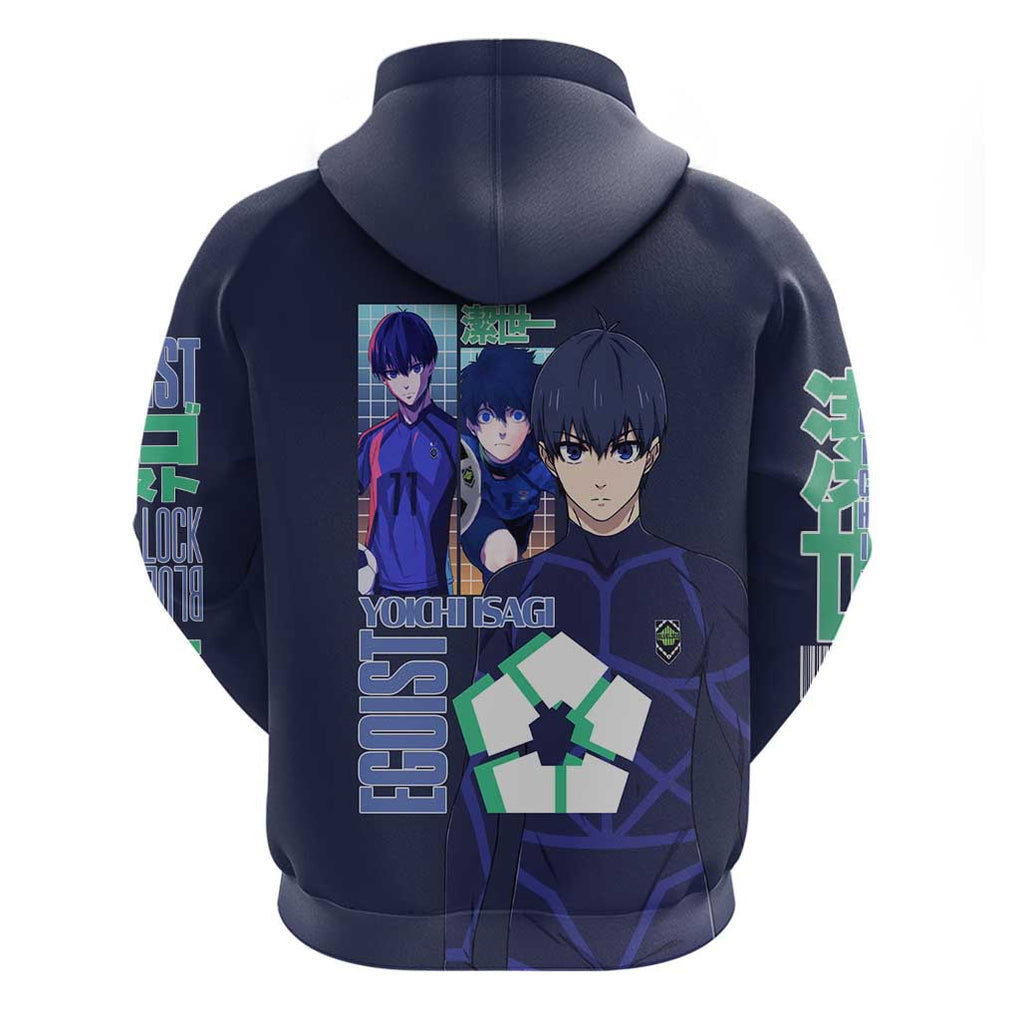 Isagi Yoichi Blue Lock Zip Hoodie Japan Anime Style