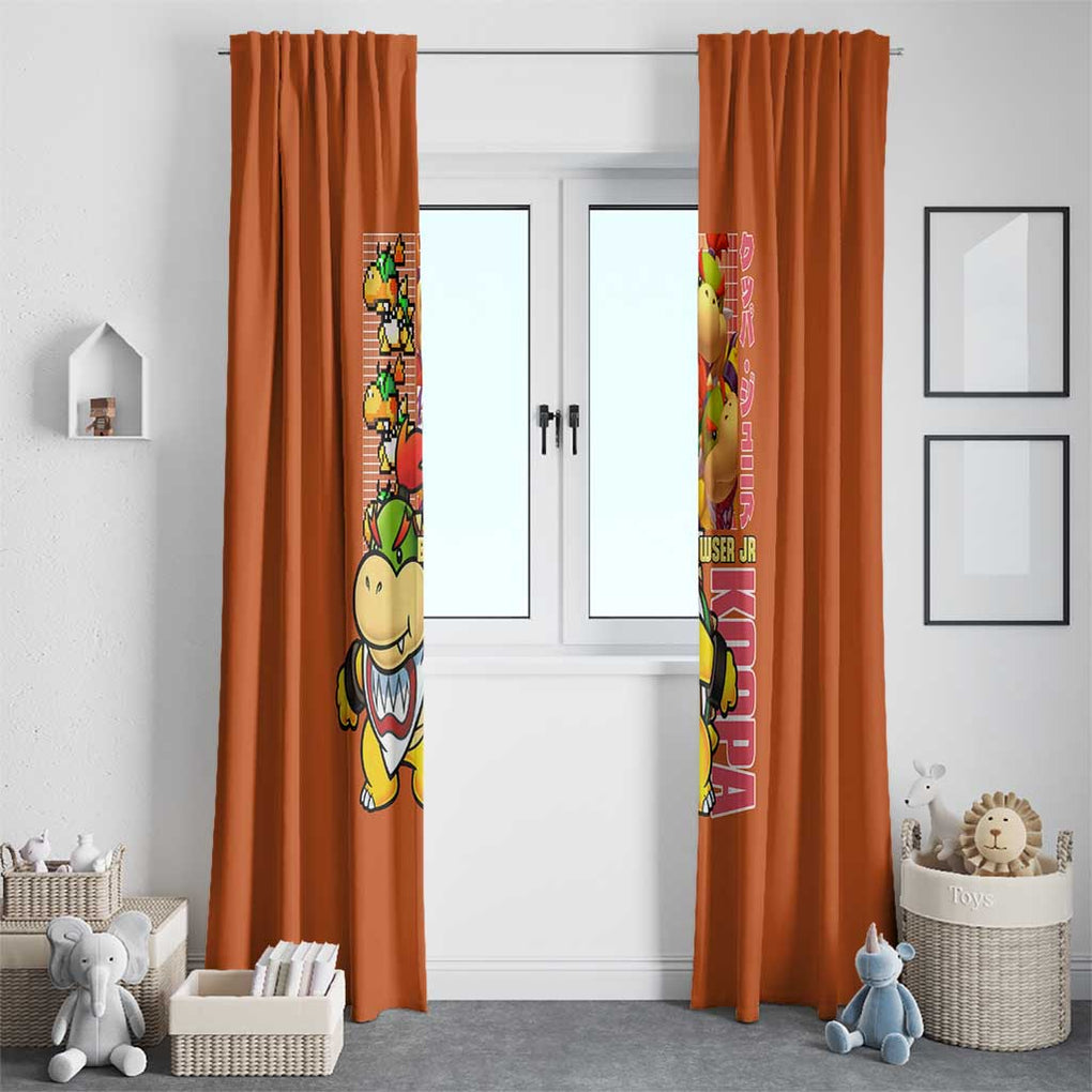 Bowser Jr. Mario Bros Window Curtain Japan Anime Style
