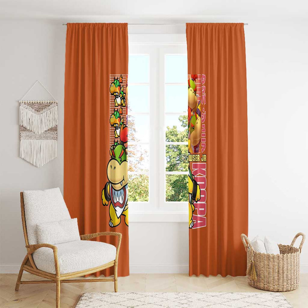 Bowser Jr. Mario Bros Window Curtain Japan Anime Style