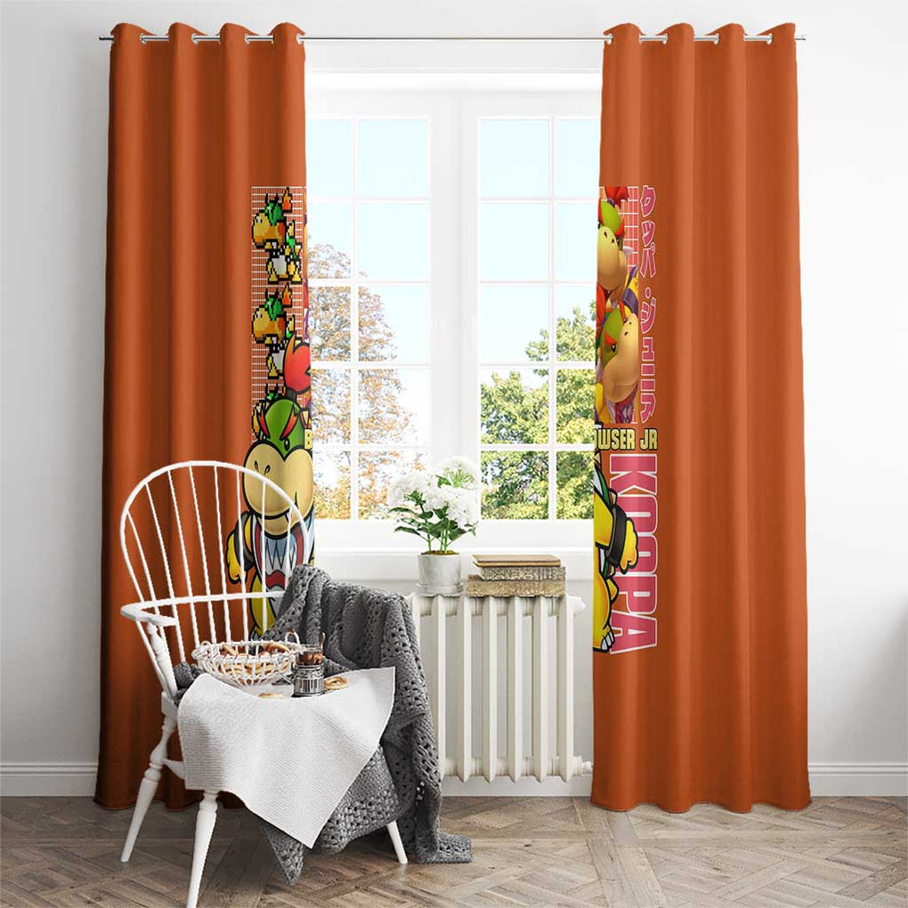 Bowser Jr. Mario Bros Window Curtain Japan Anime Style