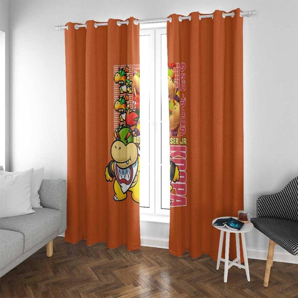 Bowser Jr. Mario Bros Window Curtain Japan Anime Style