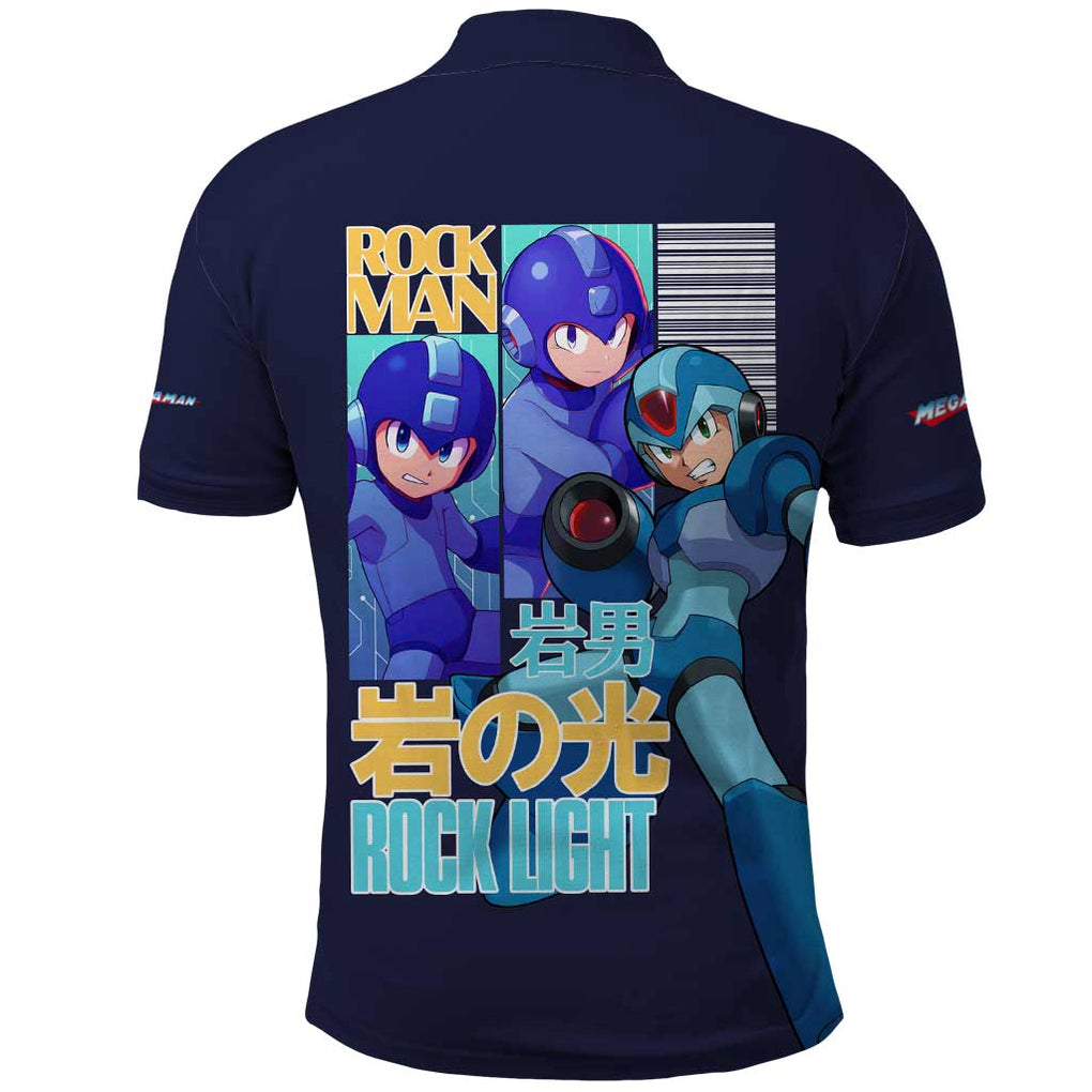 Rock Man Mega Man Polo Shirt Japan Anime Style