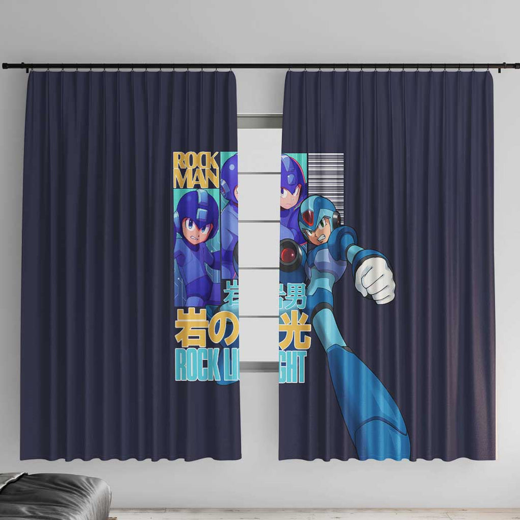 Rock Man Mega Man Window Curtain Japan Anime Style