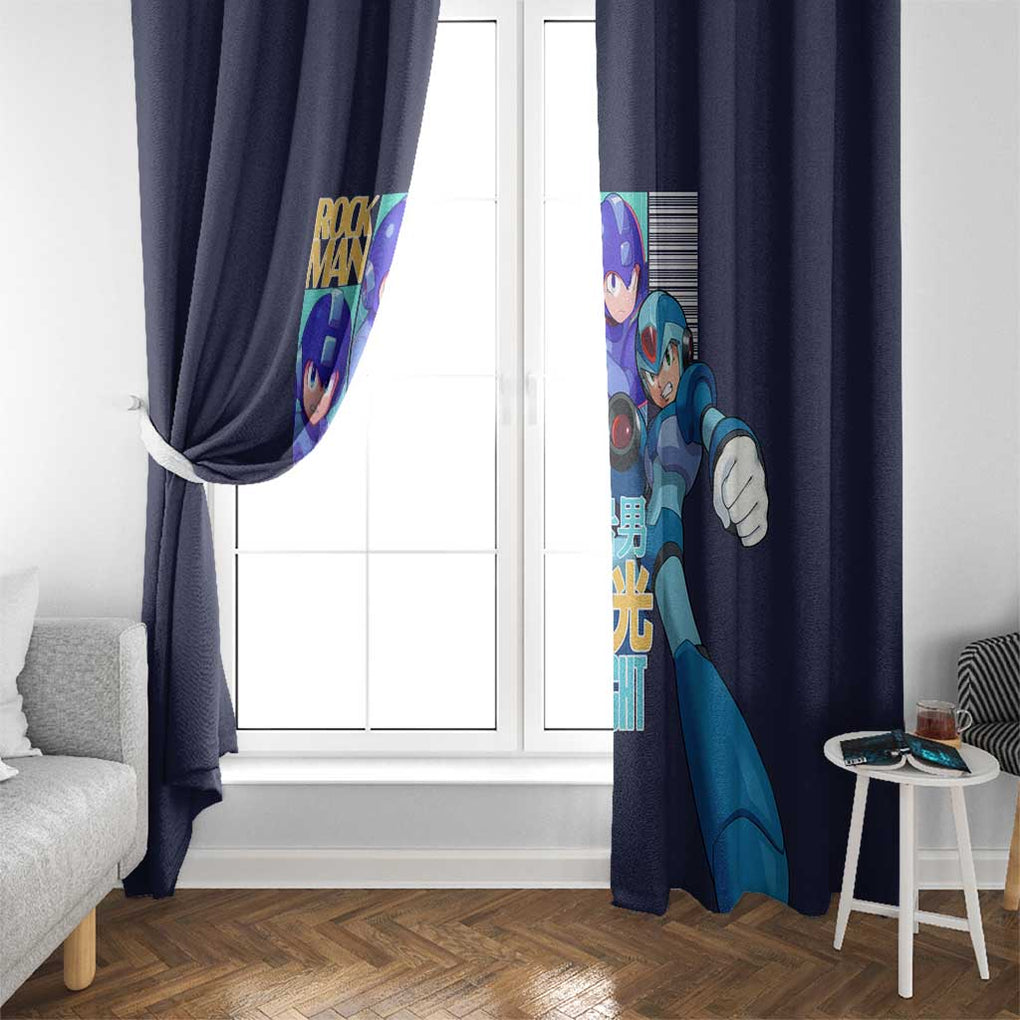 Rock Man Mega Man Window Curtain Japan Anime Style