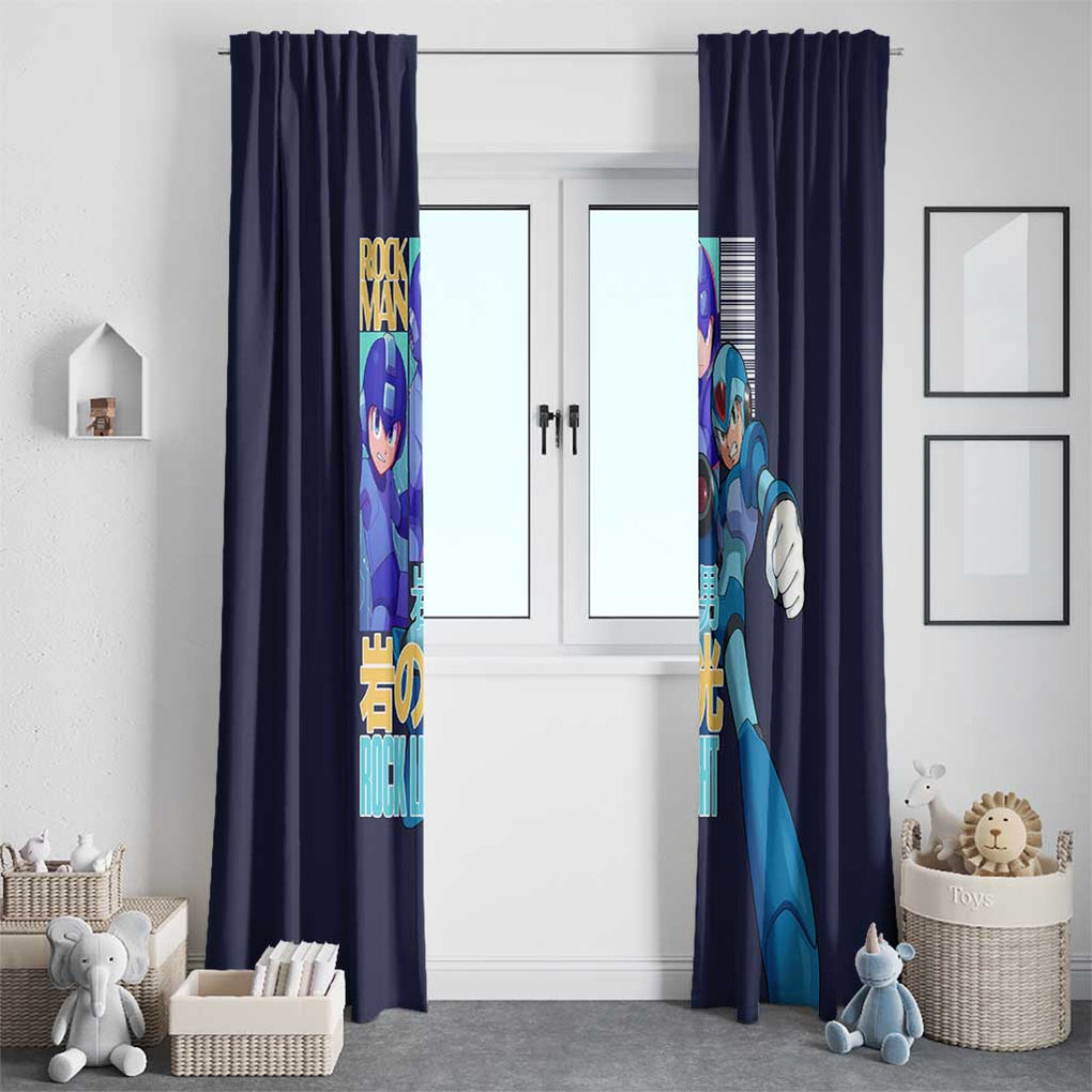 Rock Man Mega Man Window Curtain Japan Anime Style