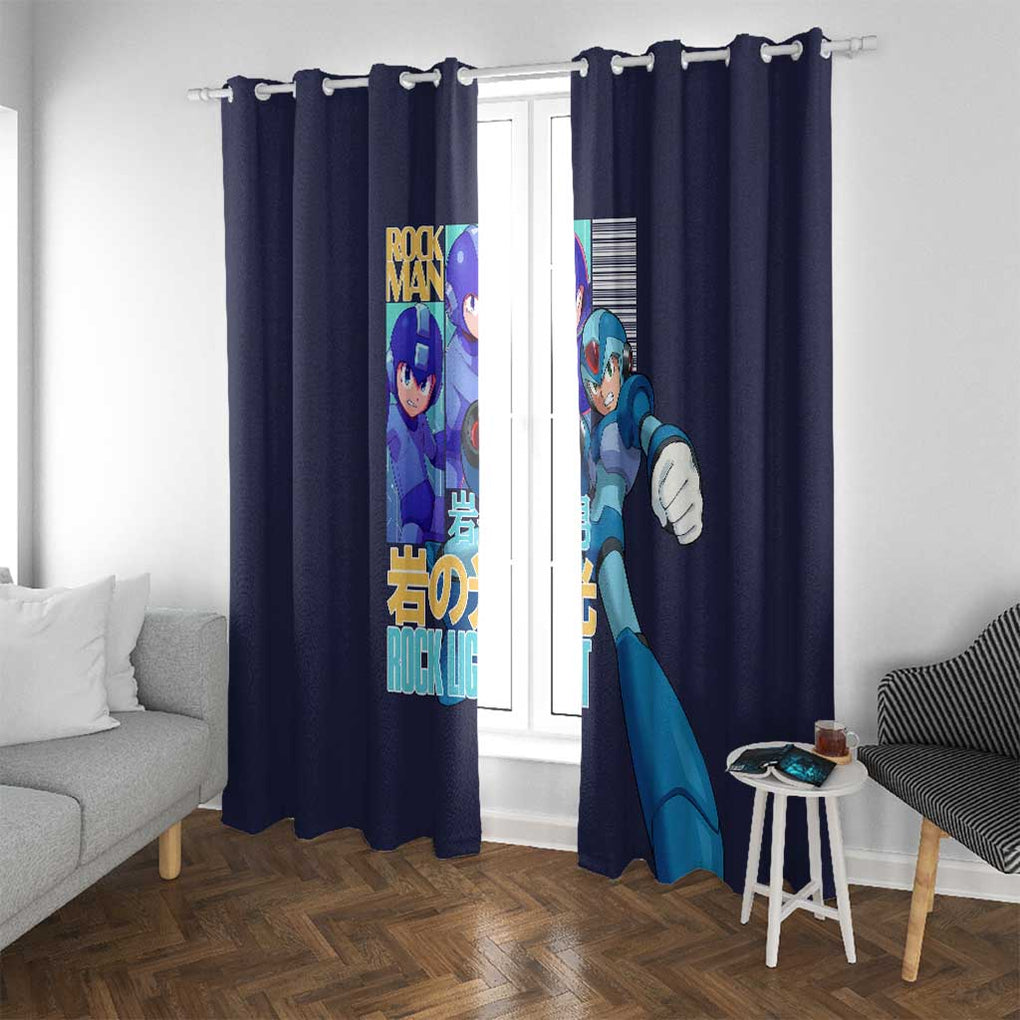Rock Man Mega Man Window Curtain Japan Anime Style