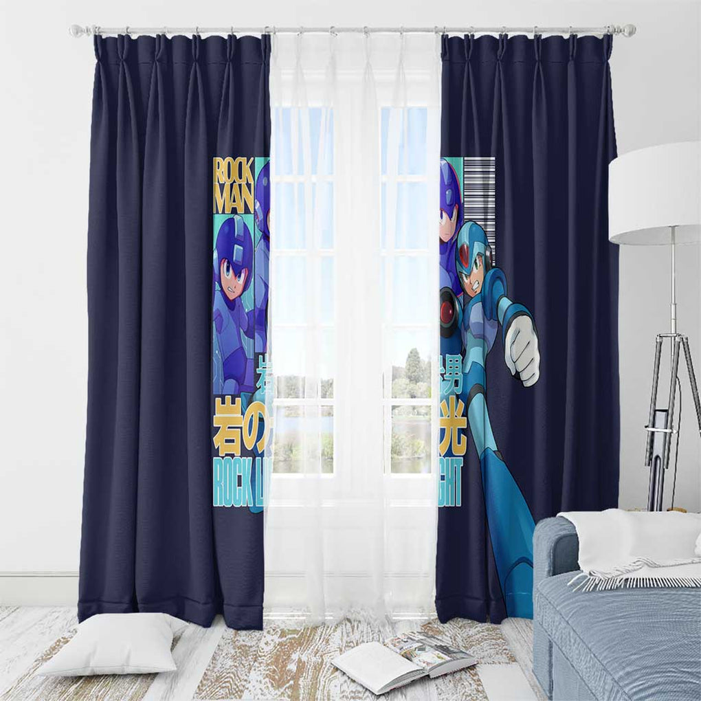 Rock Man Mega Man Window Curtain Japan Anime Style