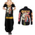 Denji V4 Chainsaw Man Couples Matching Summer Maxi Dress and Long Sleeve Button Shirt Japan Anime Style
