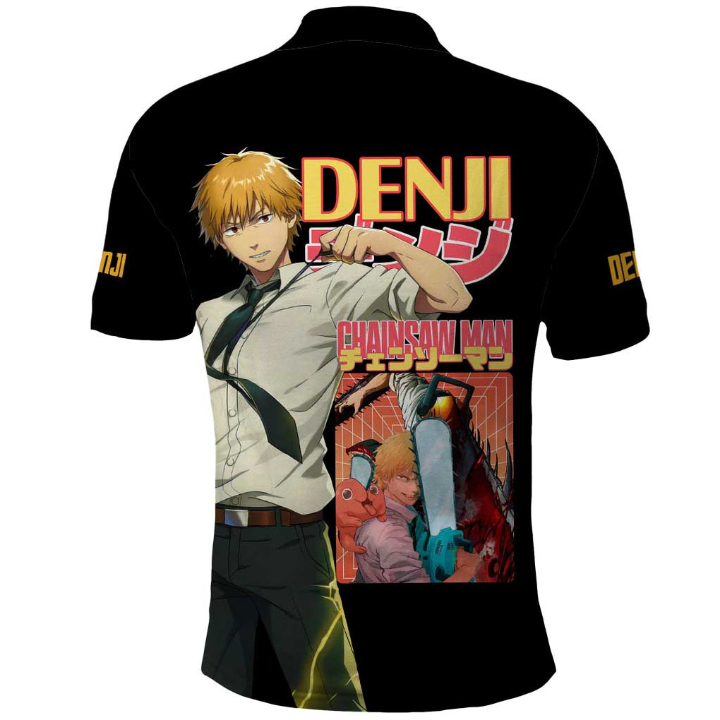 Denji V4 Chainsaw Man Polo Shirt Japan Anime Style