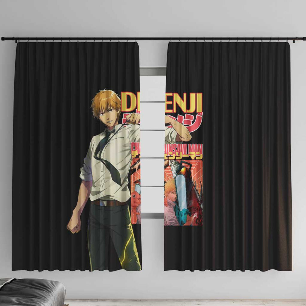 Denji V4 Chainsaw Man Window Curtain Japan Anime Style