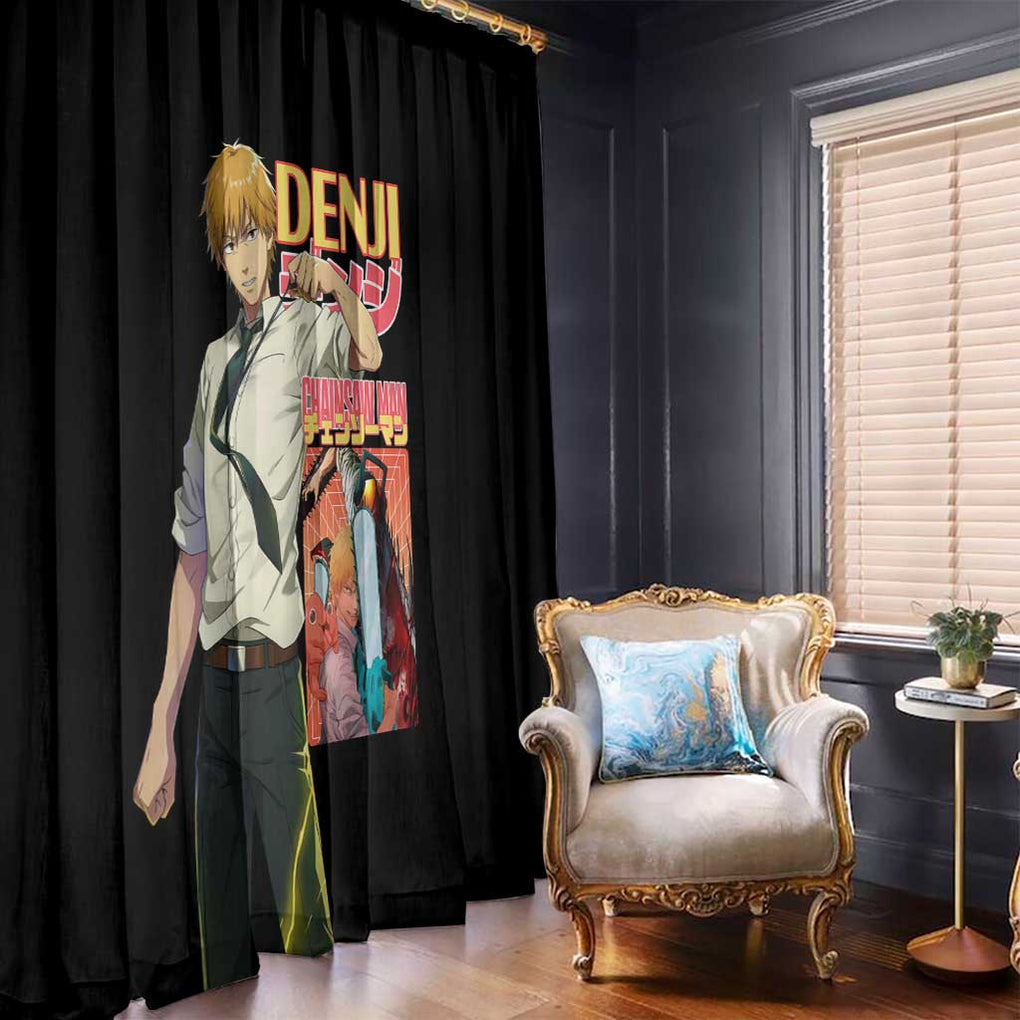 Denji V4 Chainsaw Man Window Curtain Japan Anime Style