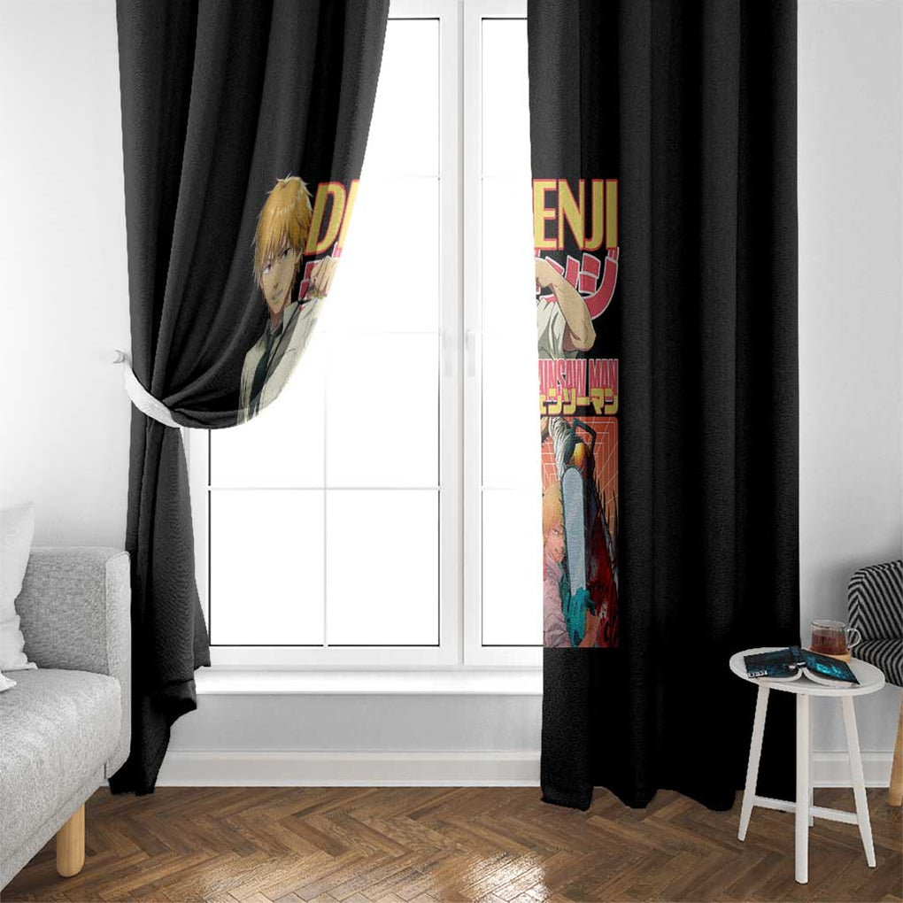 Denji V4 Chainsaw Man Window Curtain Japan Anime Style