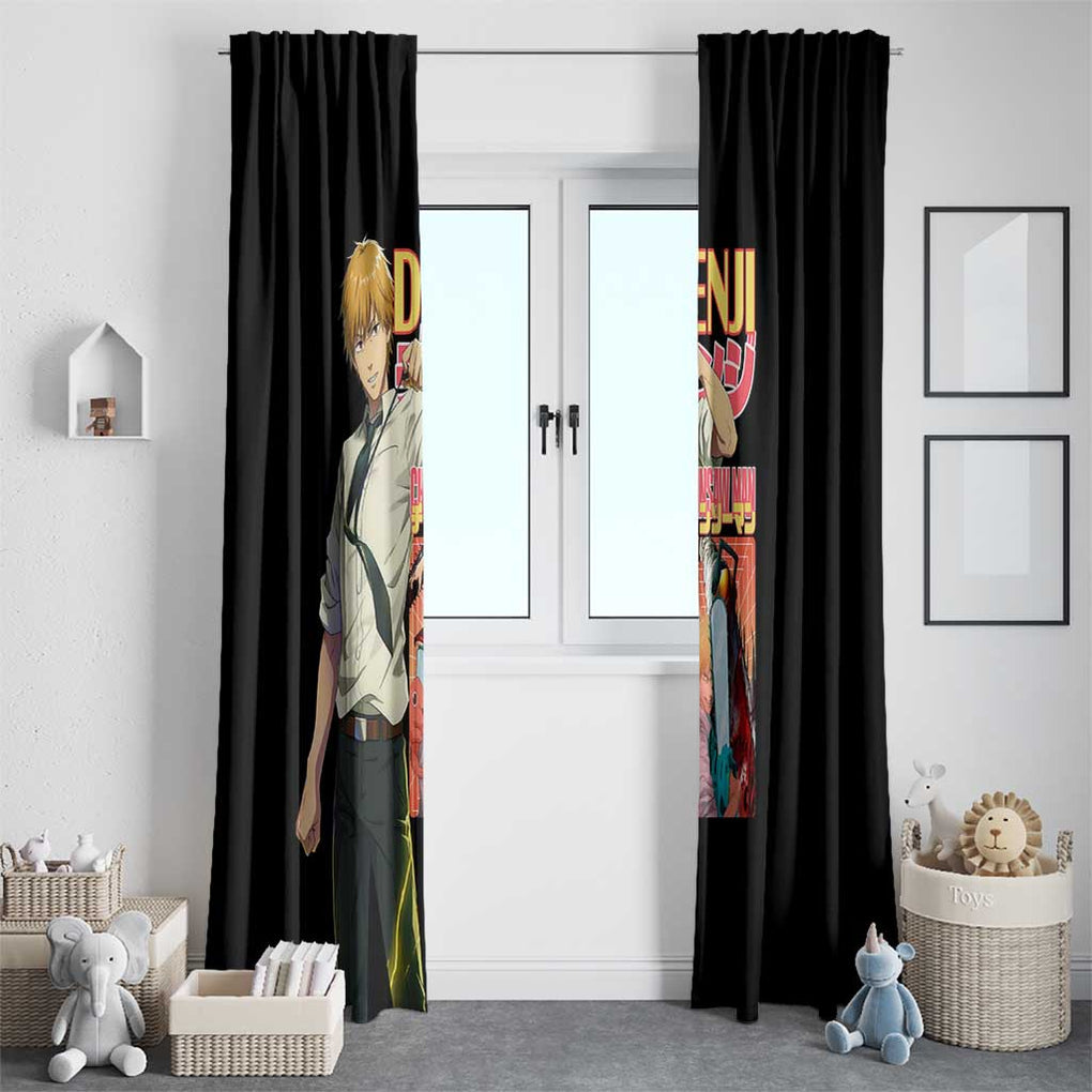 Denji V4 Chainsaw Man Window Curtain Japan Anime Style