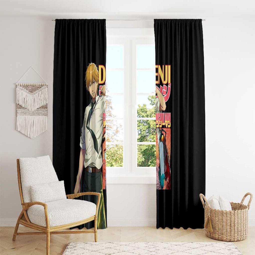 Denji V4 Chainsaw Man Window Curtain Japan Anime Style