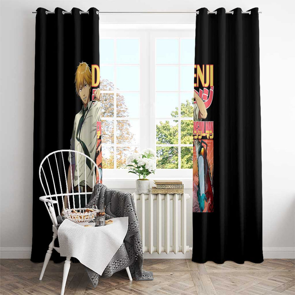 Denji V4 Chainsaw Man Window Curtain Japan Anime Style
