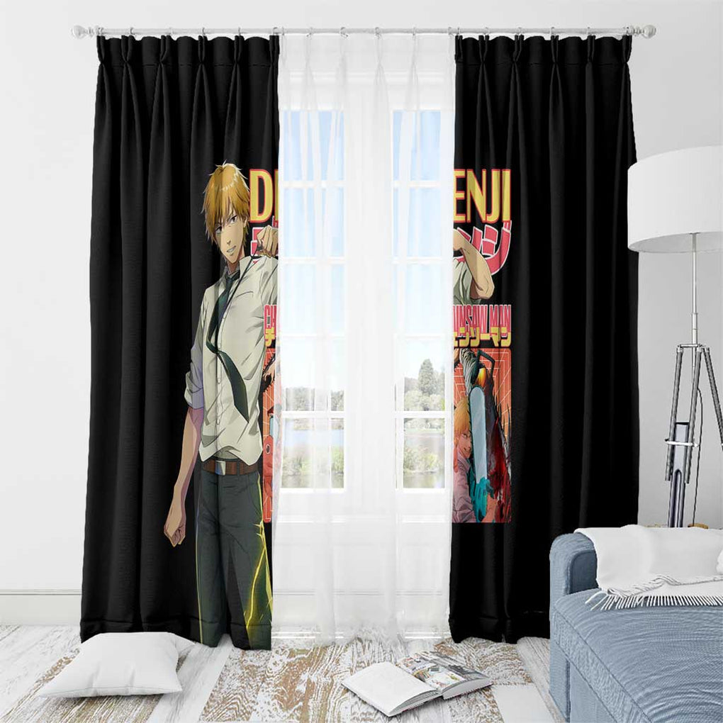 Denji V4 Chainsaw Man Window Curtain Japan Anime Style