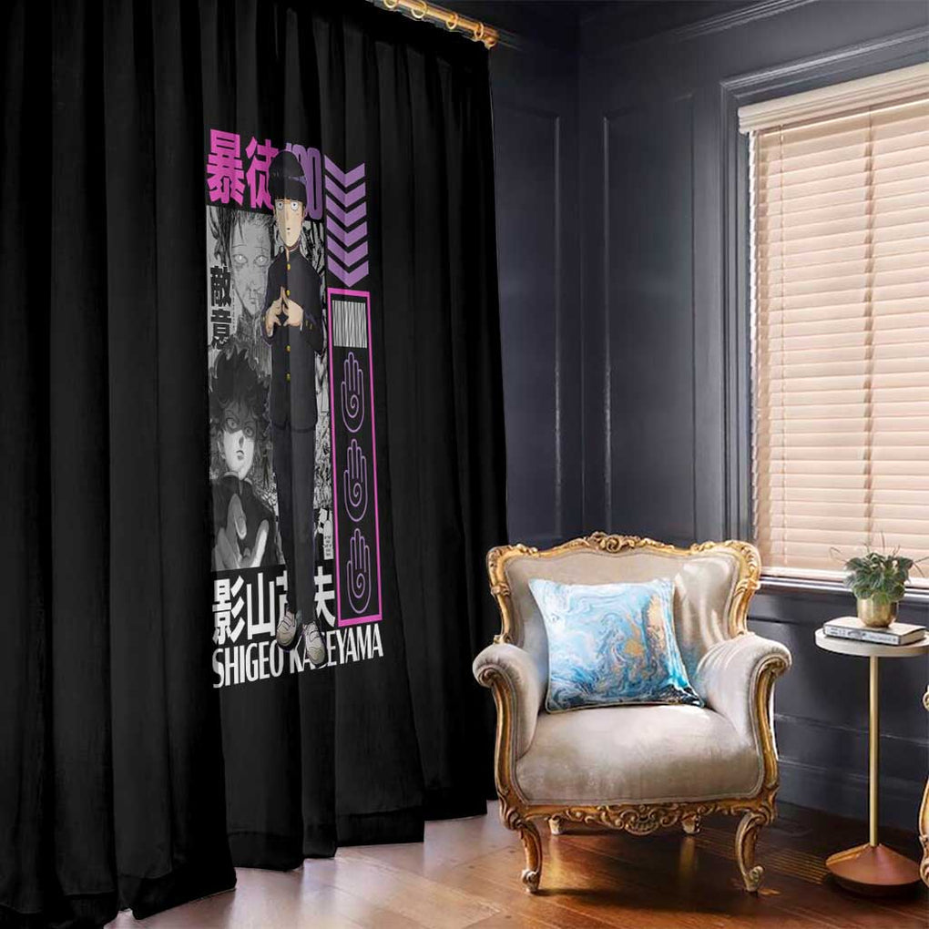 Shigeo Kageyama V2 Mob Psycho 100 Window Curtain Japan Anime Style