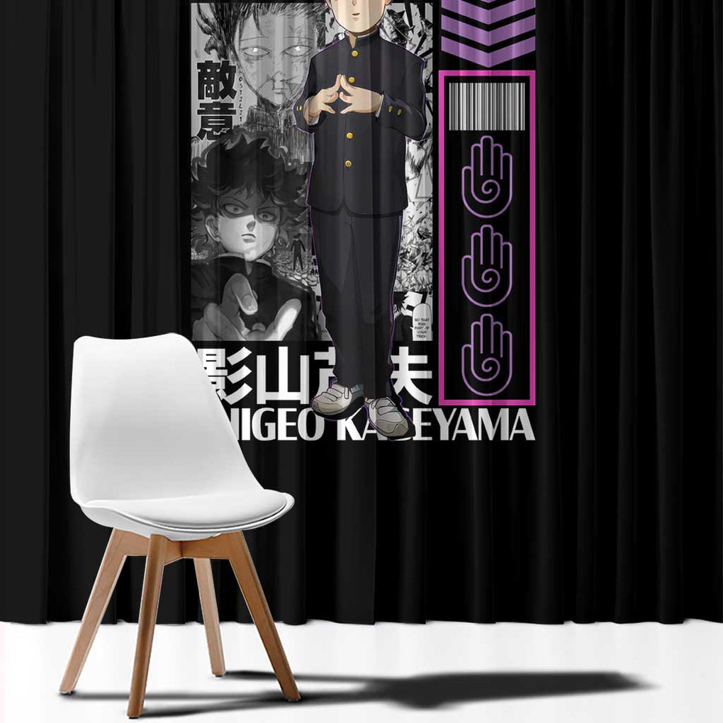 Shigeo Kageyama V2 Mob Psycho 100 Window Curtain Japan Anime Style