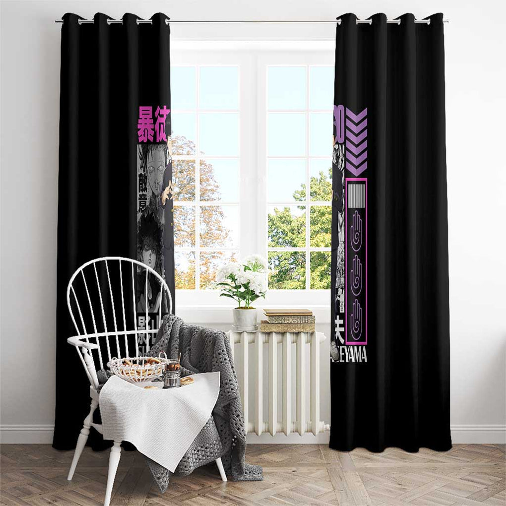 Shigeo Kageyama V2 Mob Psycho 100 Window Curtain Japan Anime Style