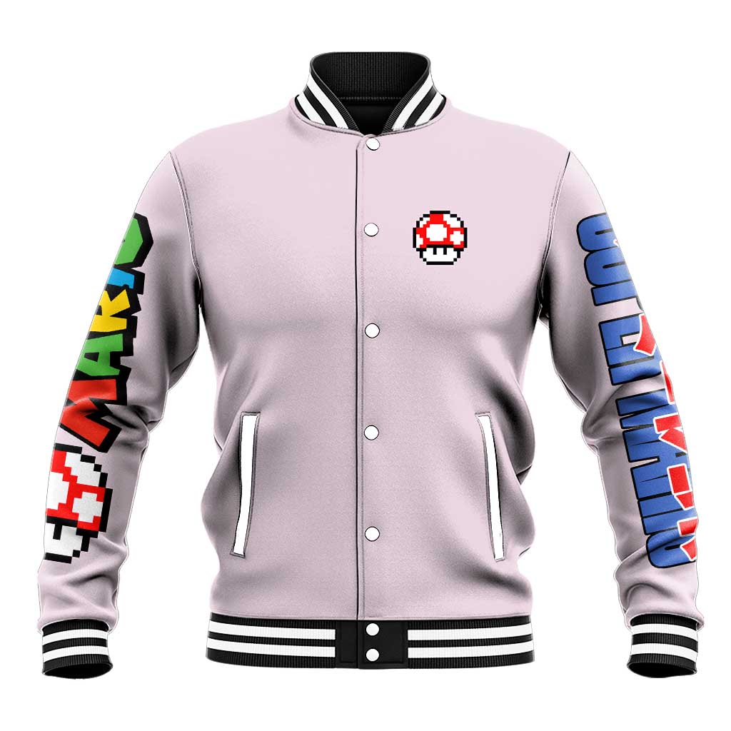 Toad Mario Bros Baseball Jacket Japan Anime Style - The Mazicc