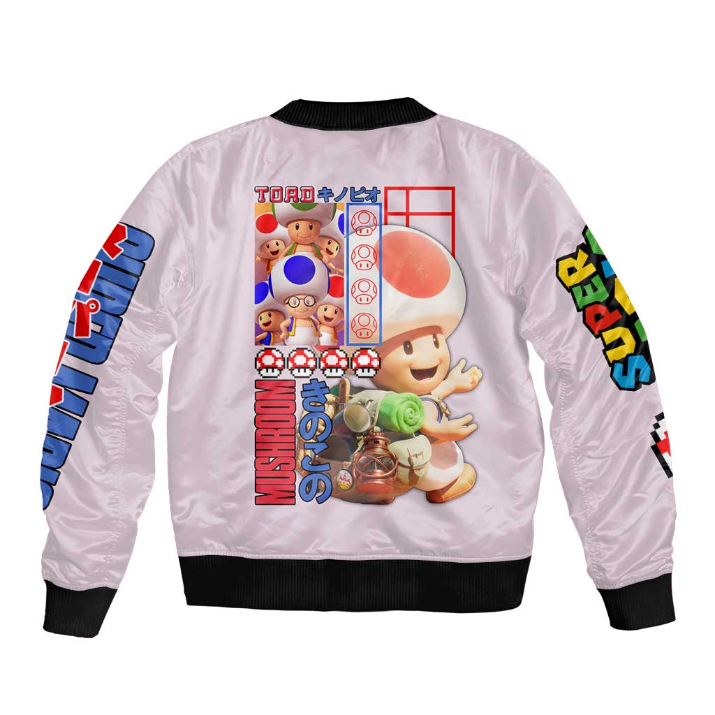 Toad Mario Bros Bomber Jacket Japan Anime Style - The Mazicc