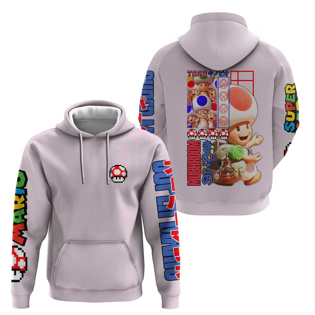 Toad Mario Bros Hoodie Japan Anime Style - The Mazicc