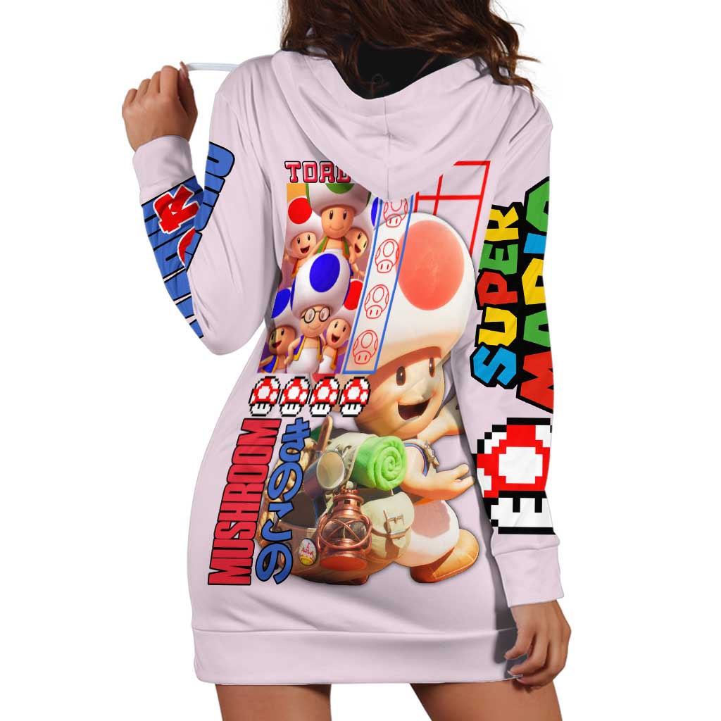 Toad Mario Bros Hoodie Dress Japan Anime Style - The Mazicc