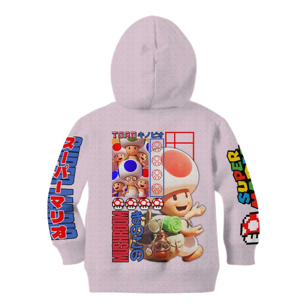 Toad Mario Bros Kid Hoodie Japan Anime Style - The Mazicc