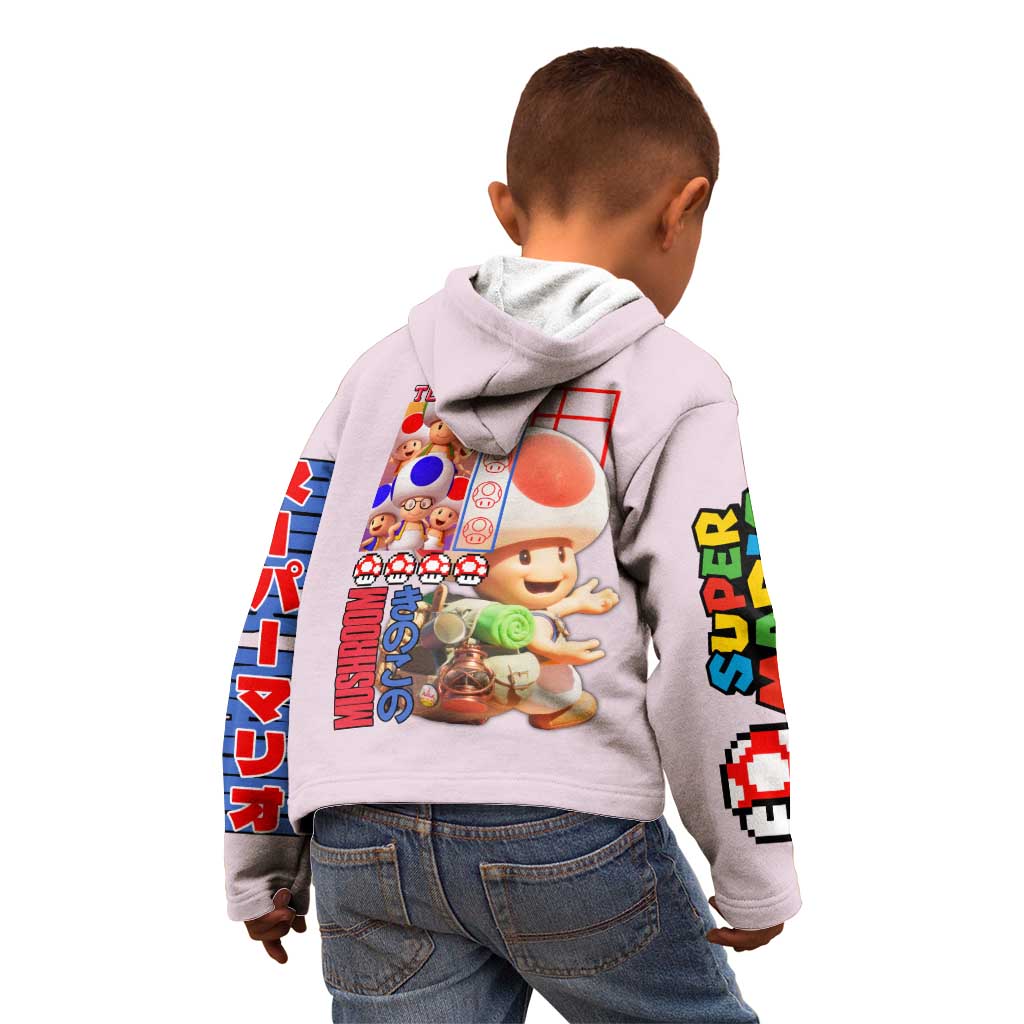 Toad Mario Bros Kid Hoodie Japan Anime Style - The Mazicc