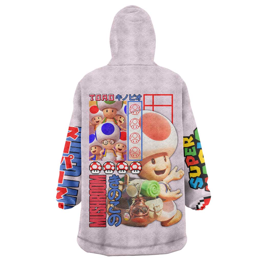 Toad Mario Bros Wearable Blanket Hoodie Japan Anime Style - The Mazicc