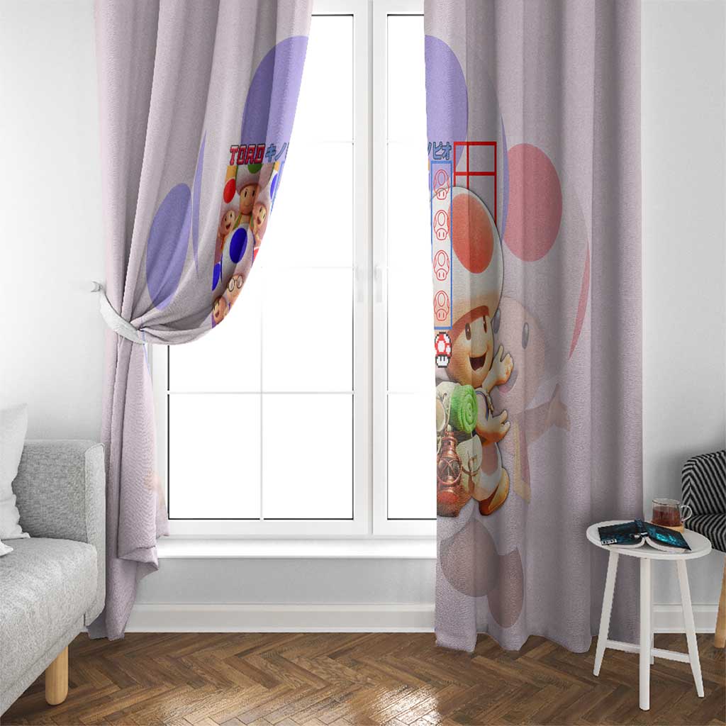Toad Mario Bros Window Curtain Japan Anime Style - The Mazicc