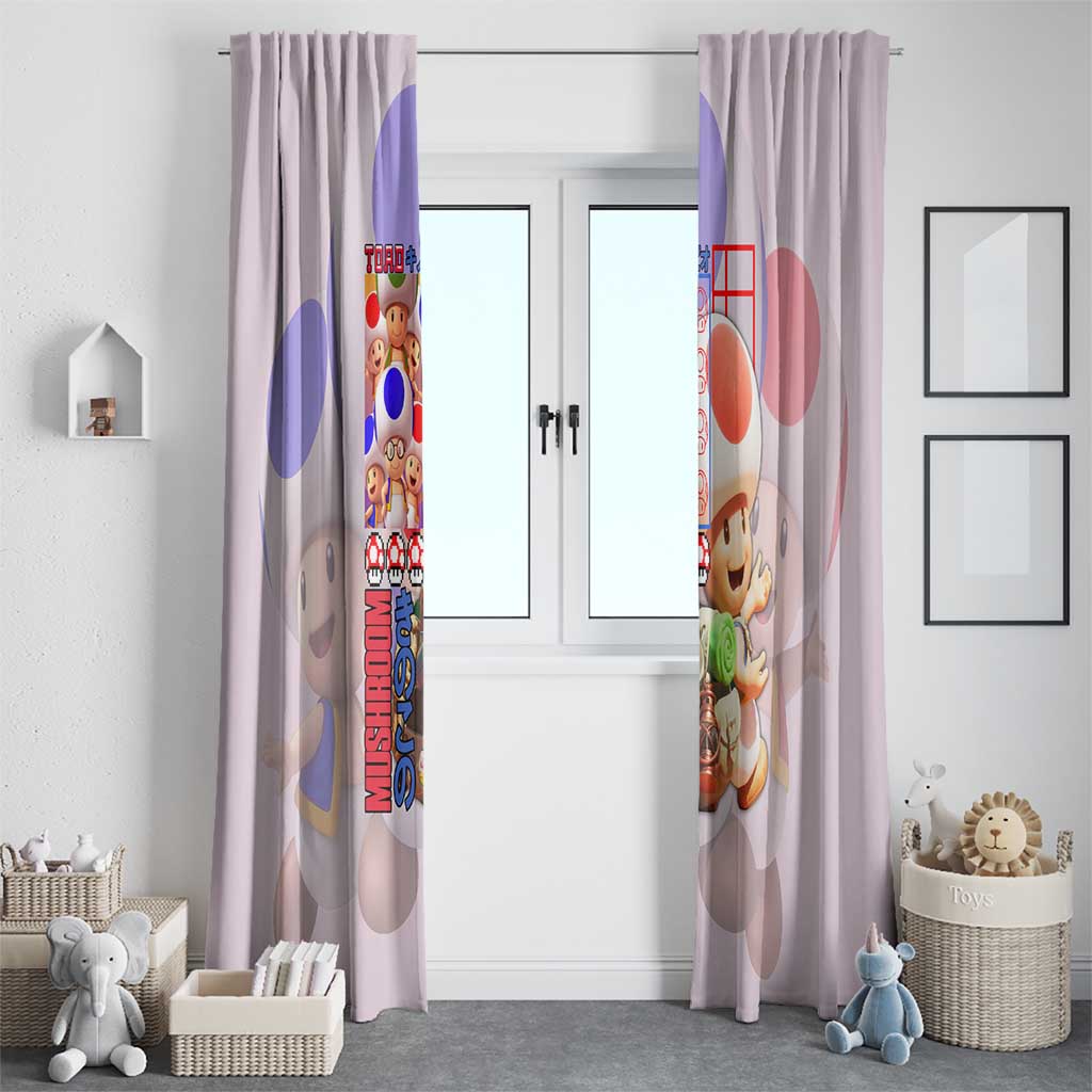 Toad Mario Bros Window Curtain Japan Anime Style - The Mazicc