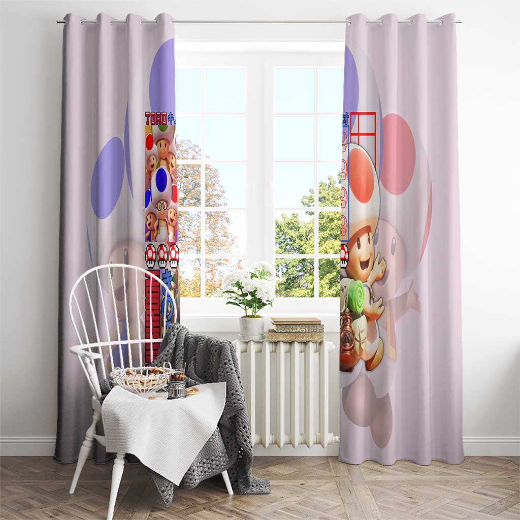 Toad Mario Bros Window Curtain Japan Anime Style - The Mazicc