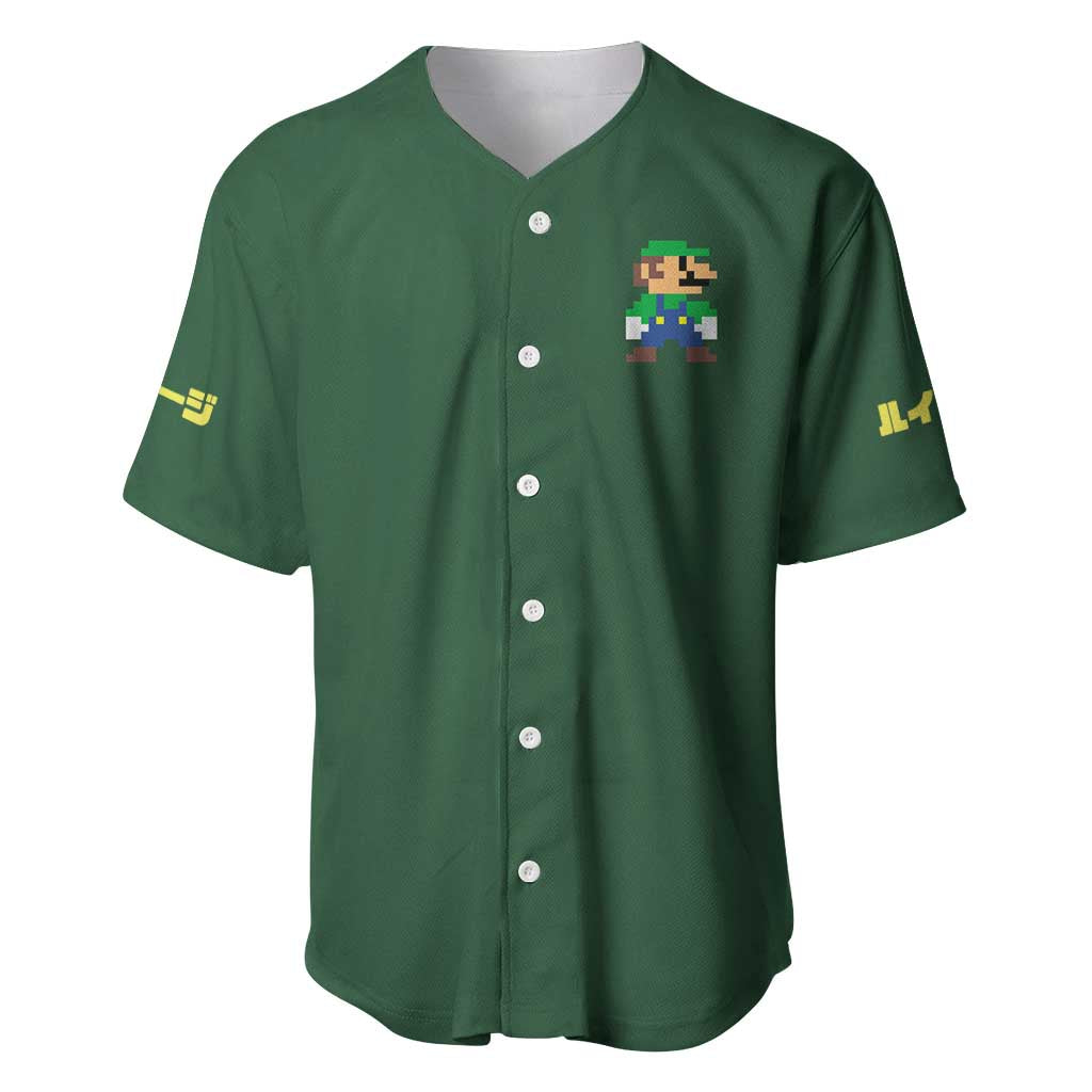 Luigi Mario Bros Baseball Jersey Japan Anime Style - The Mazicc