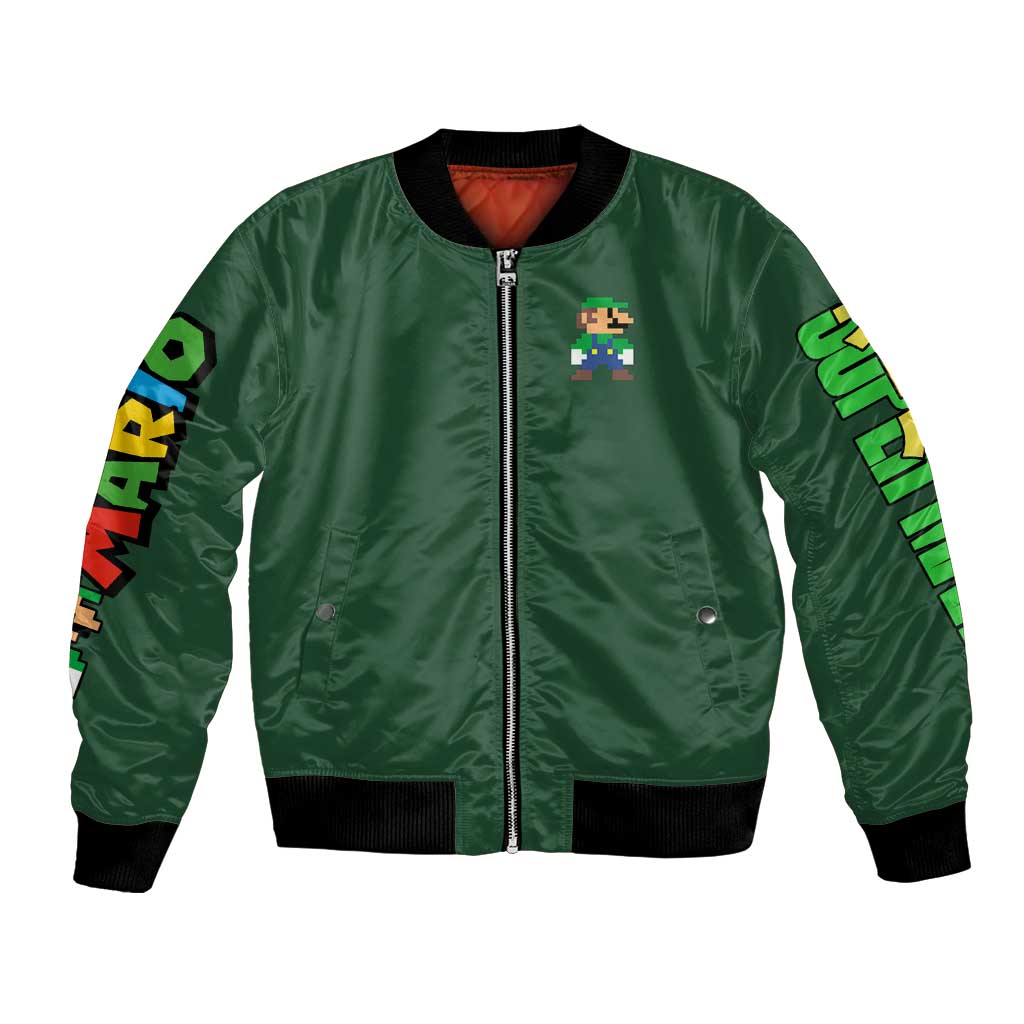 Luigi Mario Bros Bomber Jacket Japan Anime Style - The Mazicc