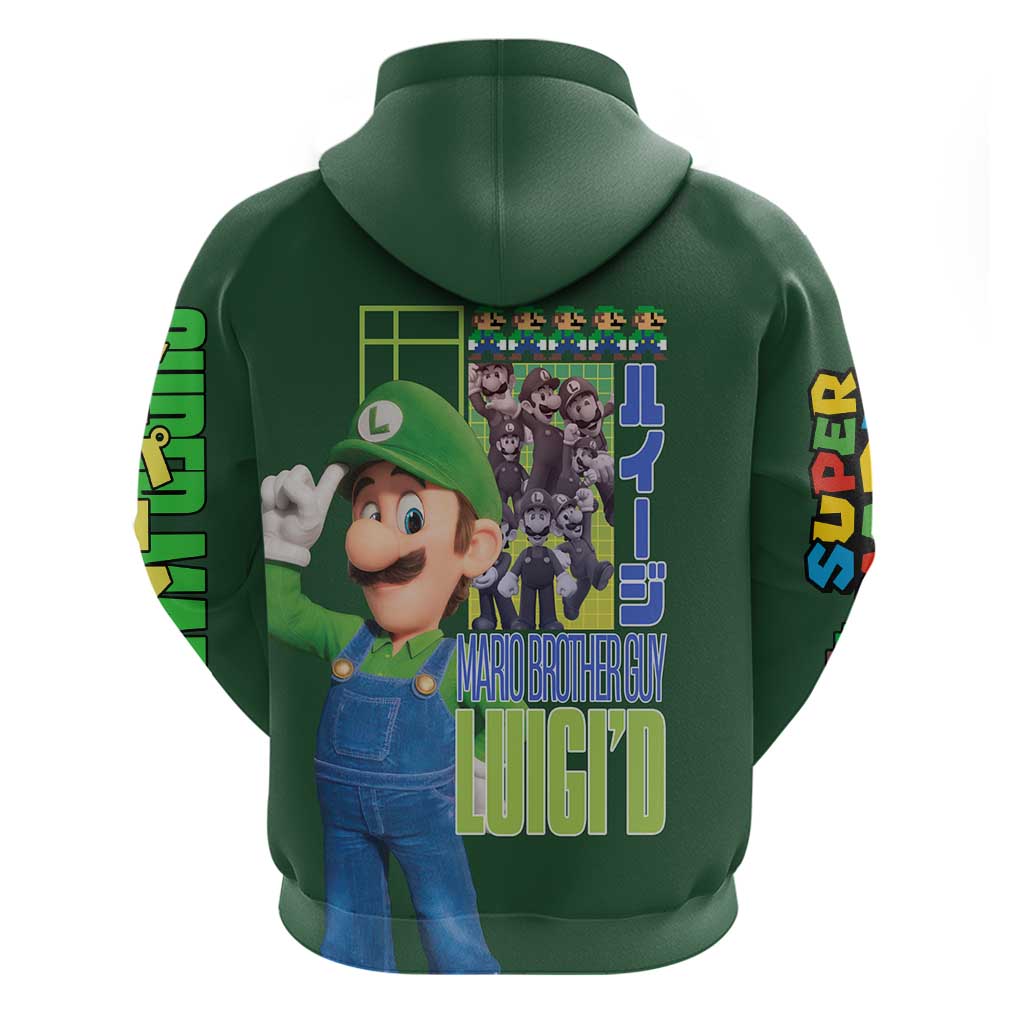 Luigi Mario Bros Hoodie Japan Anime Style - The Mazicc