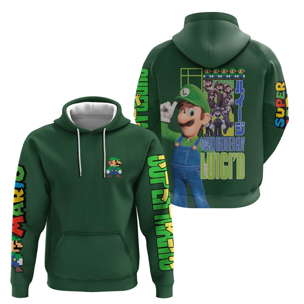 Luigi Mario Bros Hoodie Japan Anime Style - The Mazicc