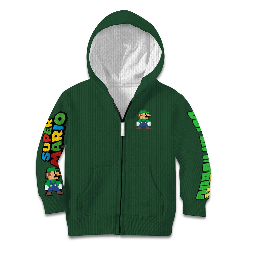 Luigi Mario Bros Kid Hoodie Japan Anime Style - The Mazicc