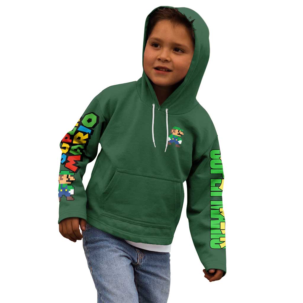 Luigi Mario Bros Kid Hoodie Japan Anime Style - The Mazicc