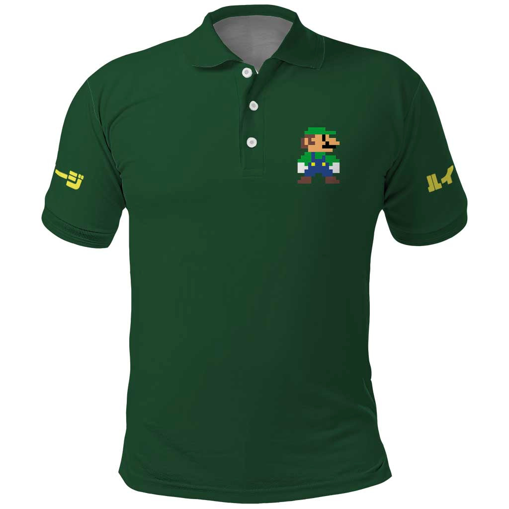 Luigi Mario Bros Polo Shirt Japan Anime Style - The Mazicc