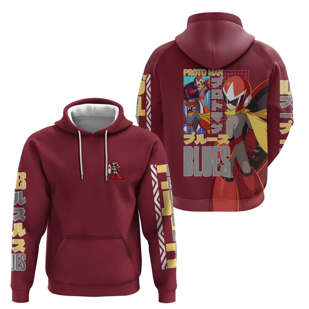 Proto Man Mega Man Hoodie Japan Anime Style - The Mazicc