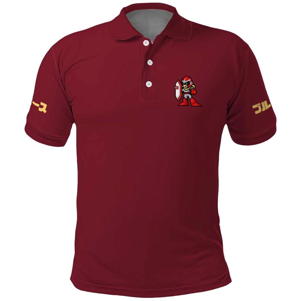 Proto Man Mega Man Polo Shirt Japan Anime Style - The Mazicc
