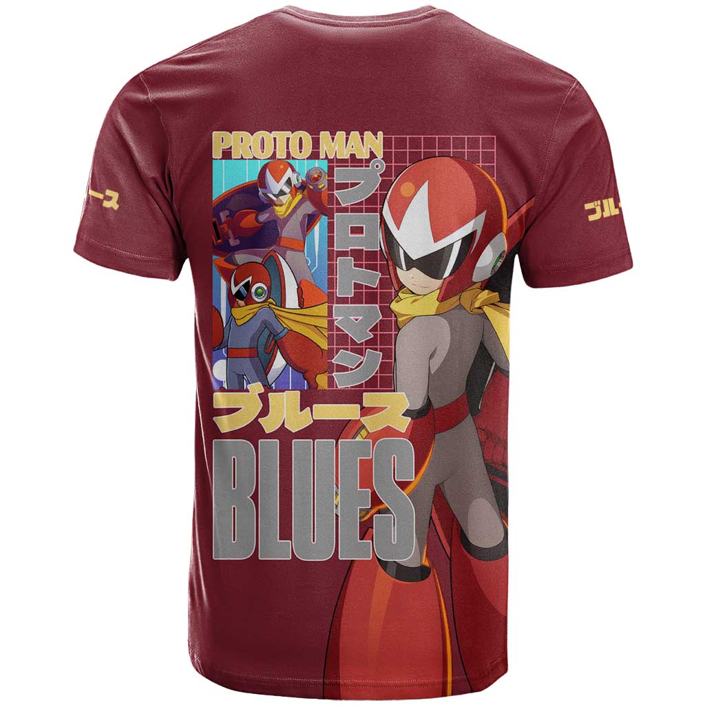 Proto Man Mega Man T Shirt Japan Anime Style - The Mazicc